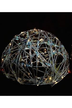 Işıklı Küre Yılbaşı Dekor Figürü 50 CM 6449-31