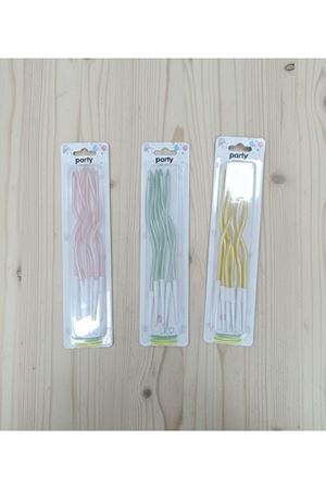 Pasta Mumu S6909-12 Kıvrımlı Makaron Parlak 6'lı