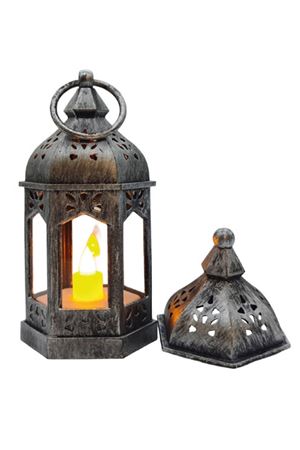 Ramazan Dekoratif Fener Ledli 20 cm Eskitme