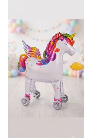 Balon Folyo Set 1705-13 Unicorn Tekerlekli