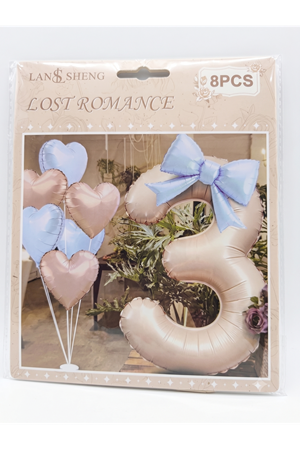  Balon Folyo Set 1705-5 Fiyonklu Rakam