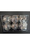 Disco Topu 9192-10 6 cm 6'lı Gümüş