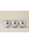 Disco Topu 9192-11 8 cm 3'lü Gümüş